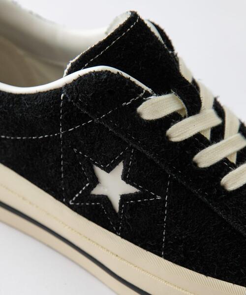 CONVERSE(コンバース)の「CONVERSE ONE STAR AGED SUEDE AG(スニーカー・メンズ・ブラック・26/27/28)」の2枚目の写真