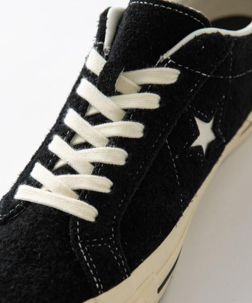 CONVERSE(コンバース)の「CONVERSE ONE STAR AGED SUEDE AG(スニーカー・メンズ・ブラック・26/27/28)」の3枚目の写真