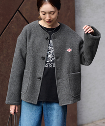 DANTON | DANTON/ダントン COLLARLESS JACKET DT-A0013(ブルゾン)