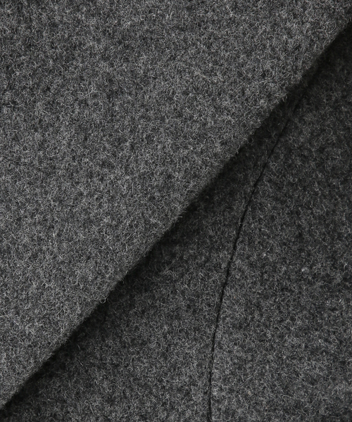 DANTON(ダントン)の「DANTON/ダントン COLLARLESS JACKET DT-A0013(ブルゾン・レディース・ベージュ系その他/チャコールグレー・MEDIUM/SMALL)」の4枚目の写真