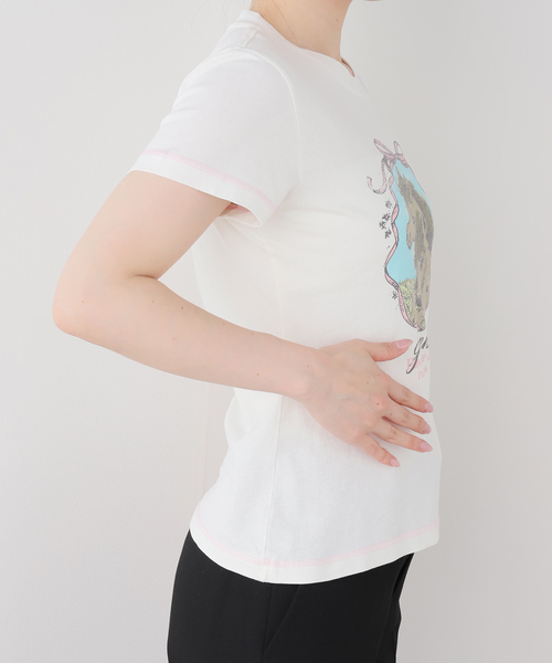 GANNI(ガニー)の「【GANNI/ガニー】Basic Cotton Jersey Baby Fit Qixi(Tシャツ/カットソー・レディース・ホワイト・SMALL)」の7枚目の写真