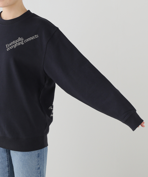 Deuxieme Classe(ドゥーズィエムクラス)の「BTN エンブロイダリースウェット(Tシャツ/カットソー・レディース・ネイビー・FREE)」の12枚目の写真