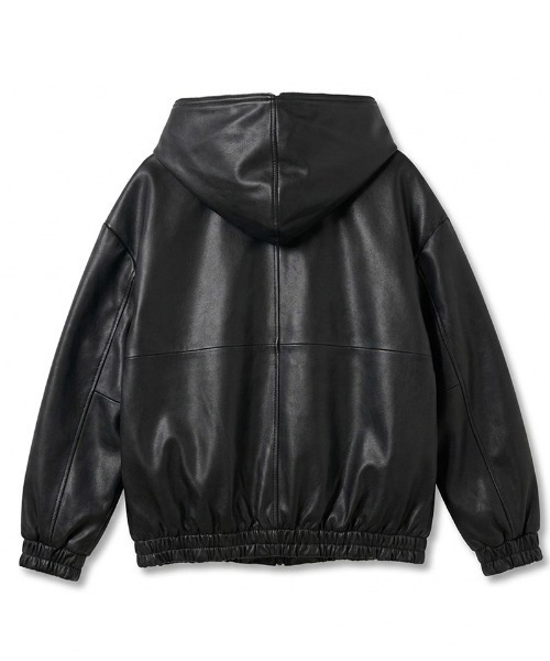 NO ID.(ノーアイディ)の「mj11999- シープレザーBIGフーデッドBLZ ブルゾン(859030-557L)(ブルゾン・メンズ・ブラック・ONE SIZE)」の19枚目の写真