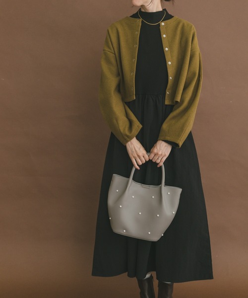 ITEMS URBANRESEARCH(アイテムズ アーバンリサーチ)の「マルチWAYセットワンピース(ワンピース・レディース・マスタード/ライトベージュ/チャコールグレー・FREE)」の1枚目の写真