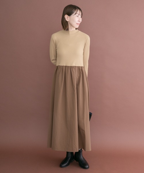 ITEMS URBANRESEARCH(アイテムズ アーバンリサーチ)の「マルチWAYセットワンピース(ワンピース・レディース・マスタード/ライトベージュ/チャコールグレー・FREE)」の9枚目の写真