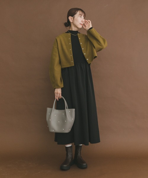 ITEMS URBANRESEARCH(アイテムズ アーバンリサーチ)の「マルチWAYセットワンピース(ワンピース・レディース・マスタード/ライトベージュ/チャコールグレー・FREE)」の11枚目の写真