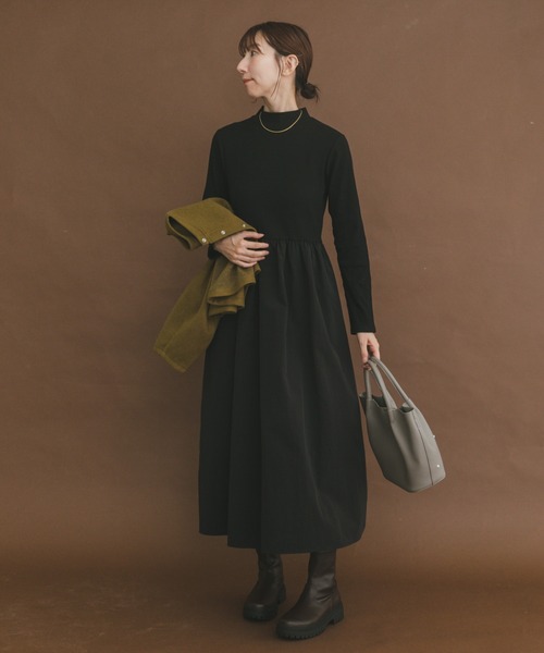 ITEMS URBANRESEARCH(アイテムズ アーバンリサーチ)の「マルチWAYセットワンピース(ワンピース・レディース・マスタード/ライトベージュ/チャコールグレー・FREE)」の12枚目の写真