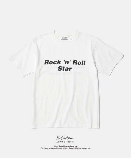 ADAM ET ROPE'(アダムエロペ)の「【oasis 10Culture / ADAM ET ROPE'】Stop The Clocks T-SH -WHITE(Tシャツ/カットソー・メンズ・キナリ/チャコールグレー/ホワイト系その他/ブラック系その他2/ホワイト/グレー/スミクロ/ホワイト系その他5/ライトグレー/オフホワイト/ホワイト系その他6/ダークブラウン/ホワイト系その他3/ブラック系その他/ホワイト系その他7/ホワイト系その他2/グレー系その他/ブラック/ホワイト系その他4/ブラック系その他3・M/L/XL)」の1枚目の写真