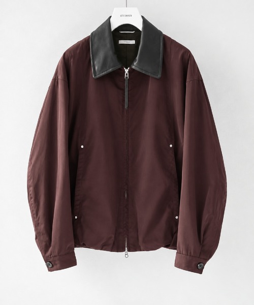 STUDIOUS(ステュディオス)の「【STUDIOUS】Leather collar Balloon Blouson(ブルゾン・メンズ・ホワイト/ブラック/ダークブラウン/マルチ・1/2/3)」の4枚目の写真