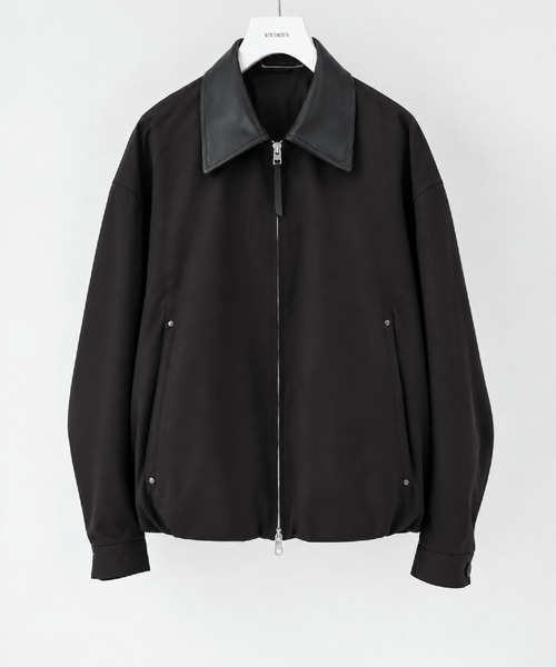STUDIOUS(ステュディオス)の「【STUDIOUS】Leather collar Balloon Blouson(ブルゾン・メンズ・ホワイト/ブラック/ダークブラウン/マルチ・1/2/3)」の3枚目の写真
