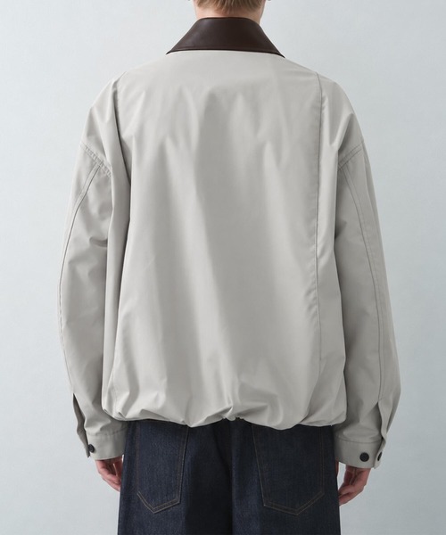 STUDIOUS(ステュディオス)の「【STUDIOUS】Leather collar Balloon Blouson(ブルゾン・メンズ・ホワイト/ブラック/ダークブラウン/マルチ・1/2/3)」の11枚目の写真