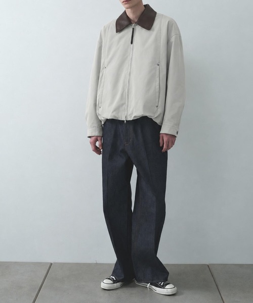 STUDIOUS(ステュディオス)の「【STUDIOUS】Leather collar Balloon Blouson(ブルゾン・メンズ・ホワイト/ブラック/ダークブラウン/マルチ・1/2/3)」の17枚目の写真