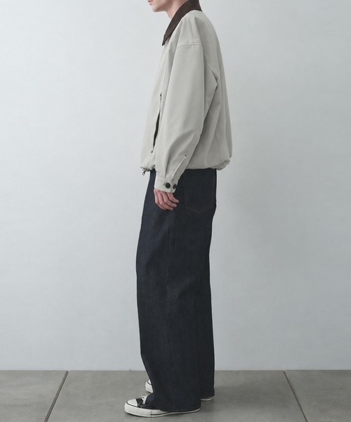 STUDIOUS(ステュディオス)の「【STUDIOUS】Leather collar Balloon Blouson(ブルゾン・メンズ・ホワイト/ブラック/ダークブラウン/マルチ・1/2/3)」の18枚目の写真