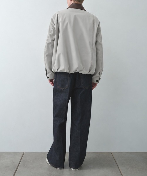 STUDIOUS(ステュディオス)の「【STUDIOUS】Leather collar Balloon Blouson(ブルゾン・メンズ・ホワイト/ブラック/ダークブラウン/マルチ・1/2/3)」の19枚目の写真