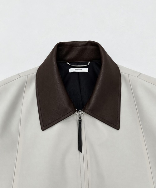 STUDIOUS(ステュディオス)の「【STUDIOUS】Leather collar Balloon Blouson(ブルゾン・メンズ・ホワイト/ブラック/ダークブラウン/マルチ・1/2/3)」の12枚目の写真