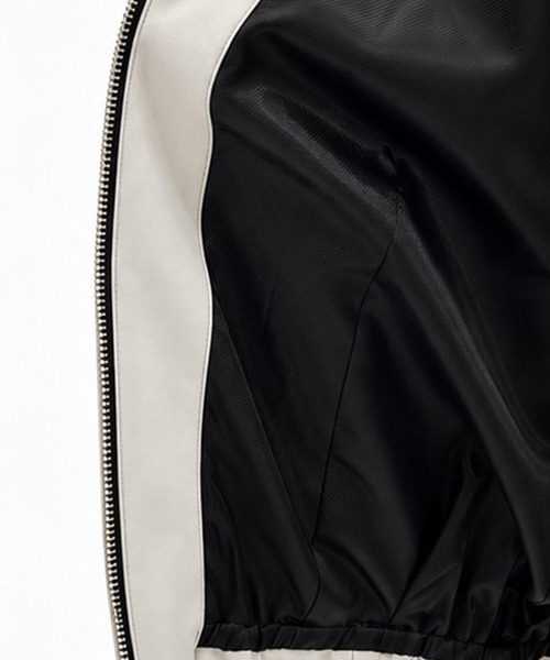STUDIOUS(ステュディオス)の「【STUDIOUS】Leather collar Balloon Blouson(ブルゾン・メンズ・ホワイト/ブラック/ダークブラウン/マルチ・1/2/3)」の16枚目の写真