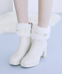パールキルティング3Wayショートブーツ
