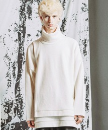 NO ID.（ノーアイディ）の「【NO ID.】Layered Turtleneck Pullover / レイヤード タートルネック プルオーバー（Tシャツ/カットソー）」
