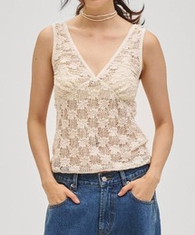 【TODAYFUL/トゥデイフル】Shrink Lace Tanktop/シュリンクレースタンクトップ
