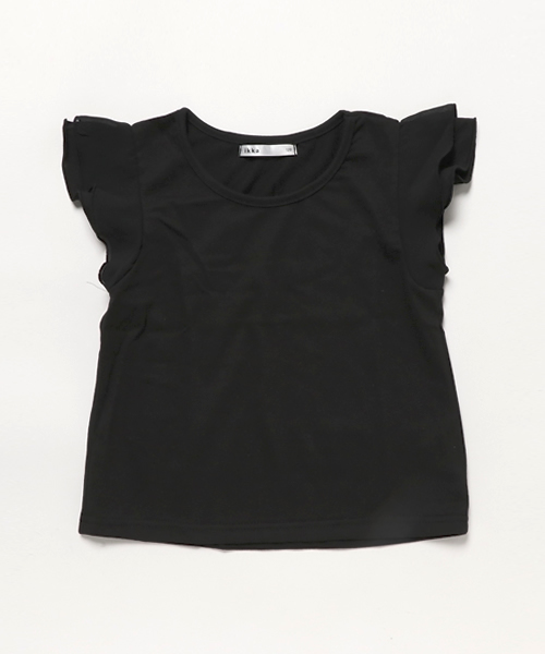 ikka(イッカ)の「キャミアンサンブル(Tシャツ/カットソー・キッズ・ブラック/キャメル・150cm/120cm/130cm/140cm)」の3枚目の写真