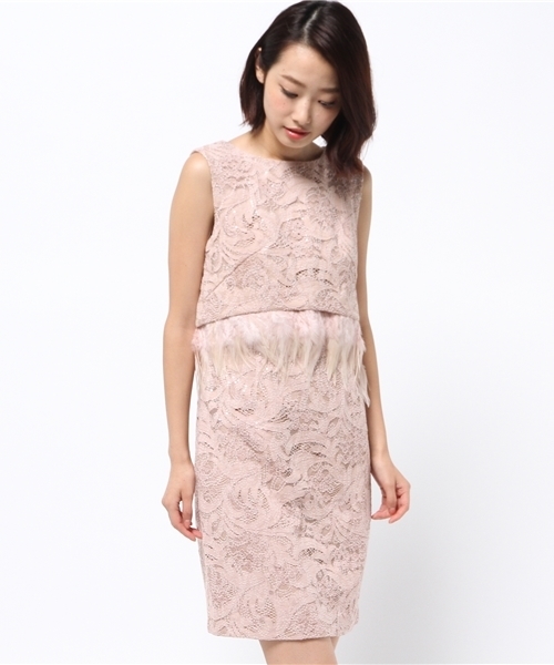 Grace Continental グレースコンチネンタル の スパンレースワンピース ドレス Wear
