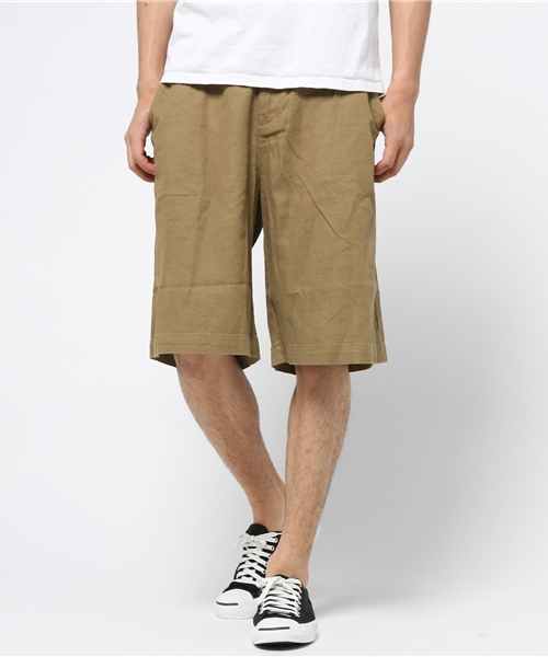 WEGO(ウィゴー)の「WEGO/綿麻ワイドショーツ(その他パンツ・メンズ・ベージュ/カーキ/ブラック・LARGE/MEDIUM)」の14枚目の写真