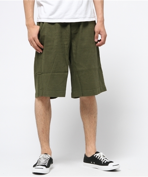 WEGO(ウィゴー)の「WEGO/綿麻ワイドショーツ(その他パンツ・メンズ・ベージュ/カーキ/ブラック・LARGE/MEDIUM)」の15枚目の写真