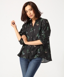 GLOBAL WORK | ギャザーブラウス長袖/725095(シャツ/ブラウス)