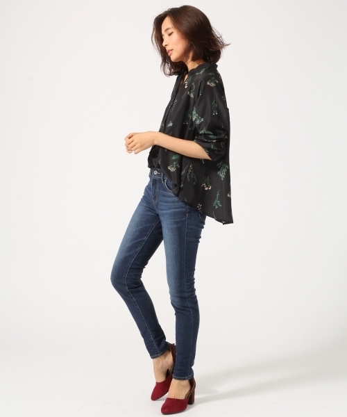 GLOBAL WORK(グローバルワーク)の「ギャザーブラウス長袖/725095(シャツ/ブラウス・レディース・ライトピンク/ブラック/ネイビー/その他3/ホワイト・SMALL/LARGE/MEDIUM)」の7枚目の写真