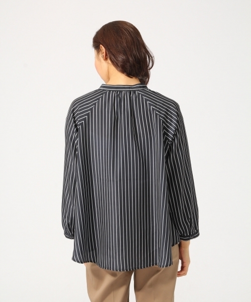 GLOBAL WORK(グローバルワーク)の「ギャザーブラウス長袖/725095(シャツ/ブラウス・レディース・ライトピンク/ブラック/ネイビー/その他3/ホワイト・SMALL/LARGE/MEDIUM)」の12枚目の写真