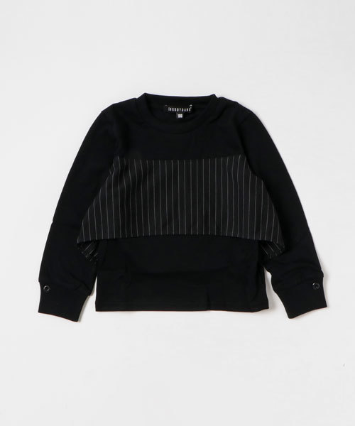 CHUBBYGANG（チャビーギャング）の「フレアデザインロングＴシャツ（Tシャツ/カットソー・キッズ・ホワイト/ライトグレー/ブラック・150/120/110/130/160/140/100）」の2枚目の写真