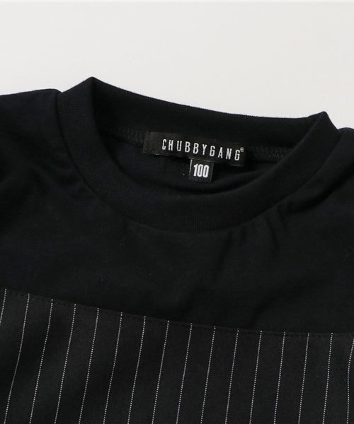 CHUBBYGANG（チャビーギャング）の「フレアデザインロングＴシャツ（Tシャツ/カットソー・キッズ・ホワイト/ライトグレー/ブラック・150/120/110/130/160/140/100）」の5枚目の写真