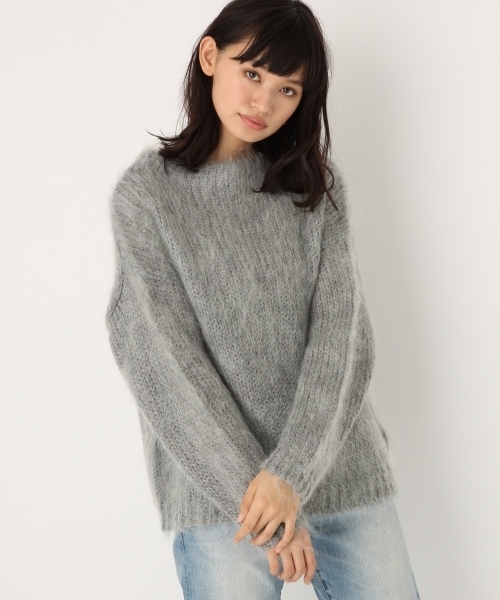 A part by(アパートバイ)の「【CLASSY11月号掲載】3GモヘヤコンPO 734346 (ニット/セーター・レディース・グレー/ブルー/グリーン・FREE)」の1枚目の写真