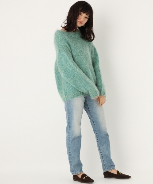 A part by(アパートバイ)の「【CLASSY11月号掲載】3GモヘヤコンPO 734346 (ニット/セーター・レディース・グレー/ブルー/グリーン・FREE)」の4枚目の写真