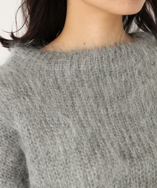 A part by(アパートバイ)の「【CLASSY11月号掲載】3GモヘヤコンPO 734346 (ニット/セーター・レディース・グレー/ブルー/グリーン・FREE)」の7枚目の写真