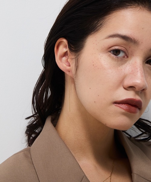 JUPITER（ジュピター）の「【K10】ベーシックアメリカンピアス/ベネチアンチェーン（ピアス（両耳用）・レディース・ゴールド・FREE）」の8枚目の写真