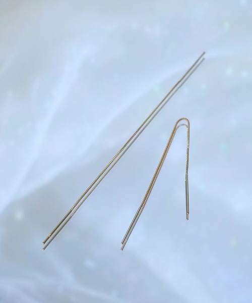 JUPITER（ジュピター）の「【K10】ベーシックアメリカンピアス/ベネチアンチェーン（ピアス（両耳用）・レディース・ゴールド・FREE）」の9枚目の写真