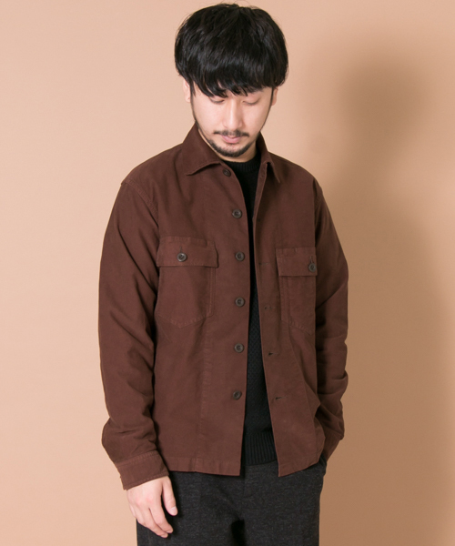 URBAN RESEARCH（アーバンリサーチ）の「UR BrushMilitaryL/S Shirts（シャツ/ブラウス・メンズ・ブラウン/ボルドー/カーキ/ブラック・MEDIUM/LARGE）」の3枚目の写真