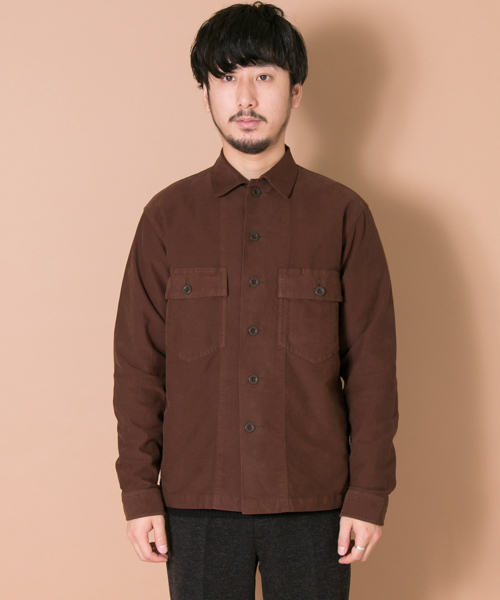 URBAN RESEARCH（アーバンリサーチ）の「UR BrushMilitaryL/S Shirts（シャツ/ブラウス・メンズ・ブラウン/ボルドー/カーキ/ブラック・MEDIUM/LARGE）」の5枚目の写真