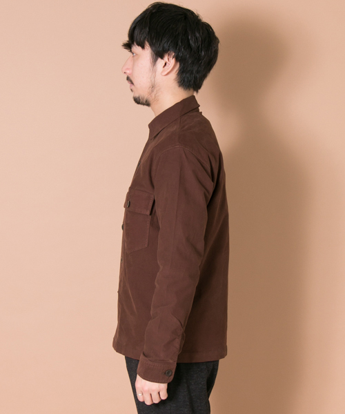 URBAN RESEARCH（アーバンリサーチ）の「UR BrushMilitaryL/S Shirts（シャツ/ブラウス・メンズ・ブラウン/ボルドー/カーキ/ブラック・MEDIUM/LARGE）」の6枚目の写真
