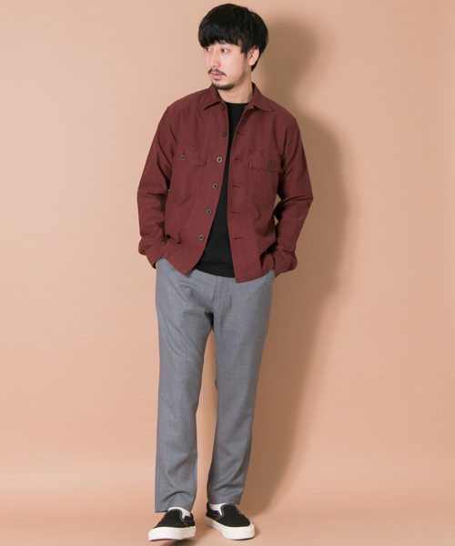 URBAN RESEARCH（アーバンリサーチ）の「UR BrushMilitaryL/S Shirts（シャツ/ブラウス・メンズ・ブラウン/ボルドー/カーキ/ブラック・MEDIUM/LARGE）」の18枚目の写真
