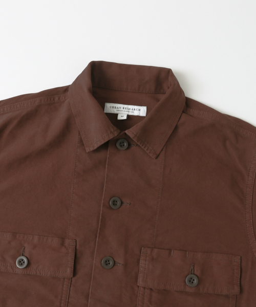 URBAN RESEARCH（アーバンリサーチ）の「UR BrushMilitaryL/S Shirts（シャツ/ブラウス・メンズ・ブラウン/ボルドー/カーキ/ブラック・MEDIUM/LARGE）」の11枚目の写真