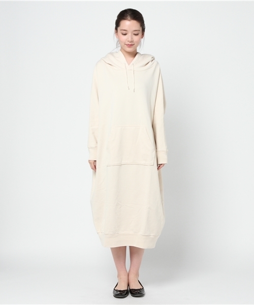 RODEO CROWNS WIDE BOWL（ロデオクラウンズワイドボウル）の「USED パーカー ワンピース（ワンピース・レディース・ライトパープル/オフホワイト/トップグレー・FREE）」の4枚目の写真