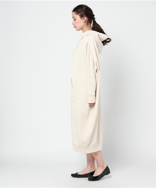 RODEO CROWNS WIDE BOWL（ロデオクラウンズワイドボウル）の「USED パーカー ワンピース（ワンピース・レディース・ライトパープル/オフホワイト/トップグレー・FREE）」の5枚目の写真