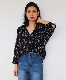 FREE'S MART | とろみ小花柄スキッパーシャツ(シャツ/ブラウス)