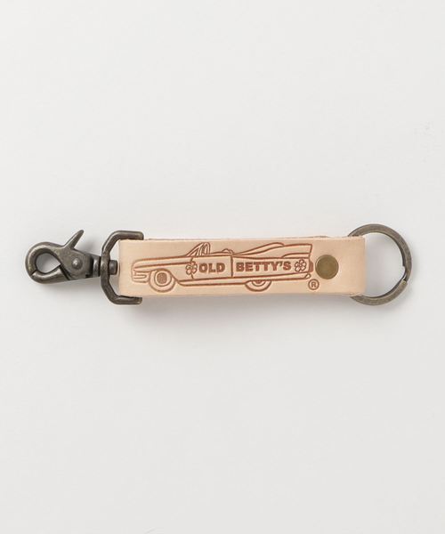 OLD BETTY'S（オールドベティーズ）の「Caddilac Leather Keyring/レザーキーリング（キーホルダー・レディース・ブラウン/キャメル/ネイビー/オリーブ/レッド/ナチュラル・FREE）」の8枚目の写真