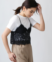 WEGO | WEGO/レースビスチェレイヤードTシャツ(Tシャツ/カットソー)