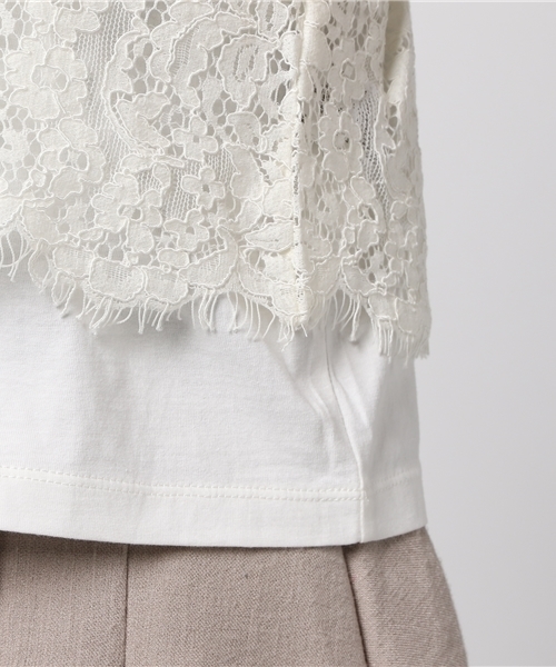 WEGO（ウィゴー）の「WEGO/【2点セット】レースビスチェレイヤードTシャツ（Tシャツ/カットソー・レディース・レッド/ホワイト/ブラック/イエロー/ターコイズブルー/ダークオレンジ・FREE）」の22枚目の写真