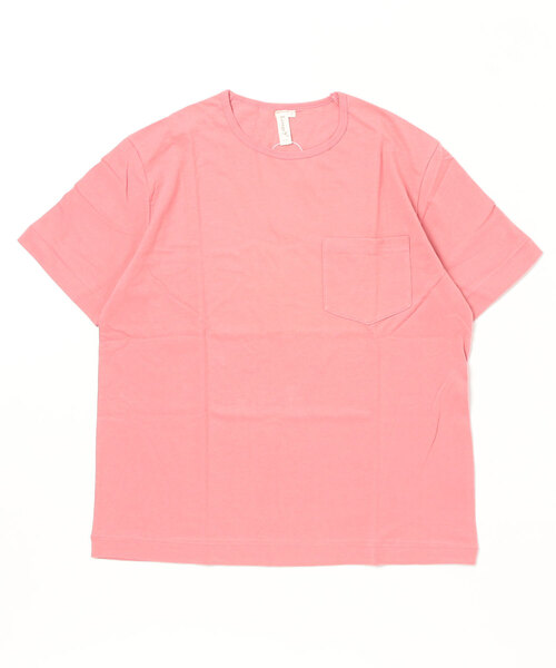 Lovege(ロベージ)の「Lovege-S/S POCKET TEE オーガニックコットン ポケット付き Tシャツ(Tシャツ/カットソー・メンズ・ネイビー/スミクロ/グリーン系その他/ヘザーグレー/レモンイエロー/レッド系その他・3/2)」の1枚目の写真