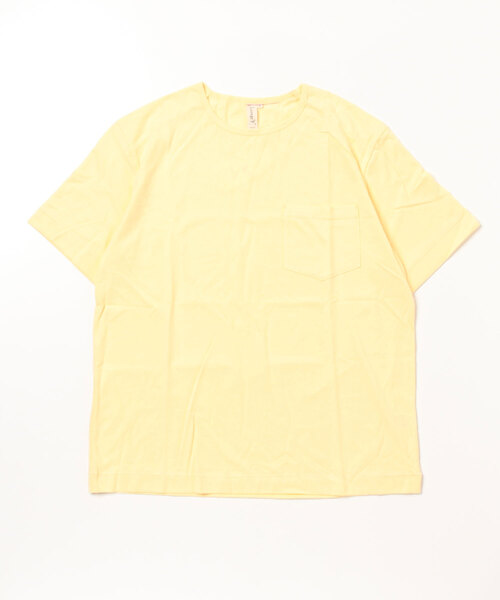 Lovege(ロベージ)の「Lovege-S/S POCKET TEE オーガニックコットン ポケット付き Tシャツ(Tシャツ/カットソー・メンズ・ネイビー/スミクロ/グリーン系その他/ヘザーグレー/レモンイエロー/レッド系その他・3/2)」の6枚目の写真